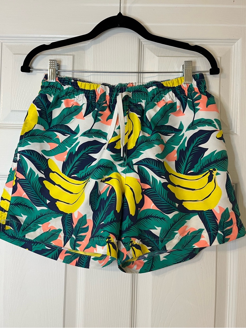 chubbies Banana Leaf Print Swim Trunks Athletic 5” Inseam Shorts Beach Preppy
